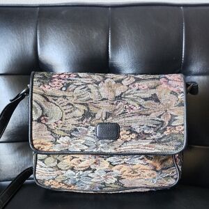 Vintage Jane Shilton Tapestry Crossbody Purse Tote Bag